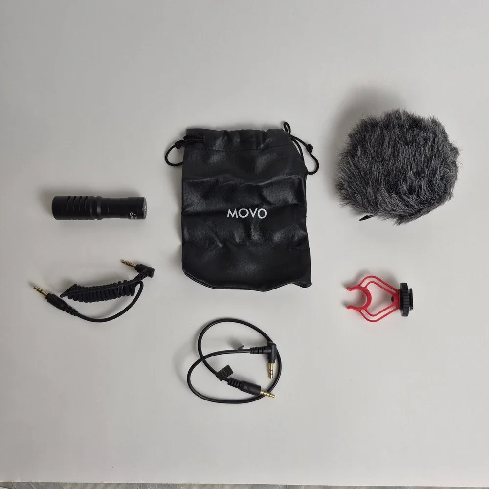 Movo VXR10 Universal Cardioid Microphone Shotgun Mic for iPhone Android Camera